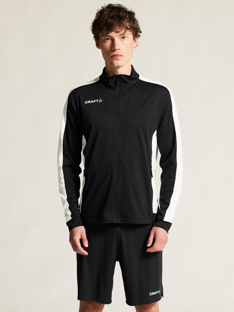 Craft Evolve 2.0 Contrast Full Zip Jacket M - Black/Contrast white [999W] / XS