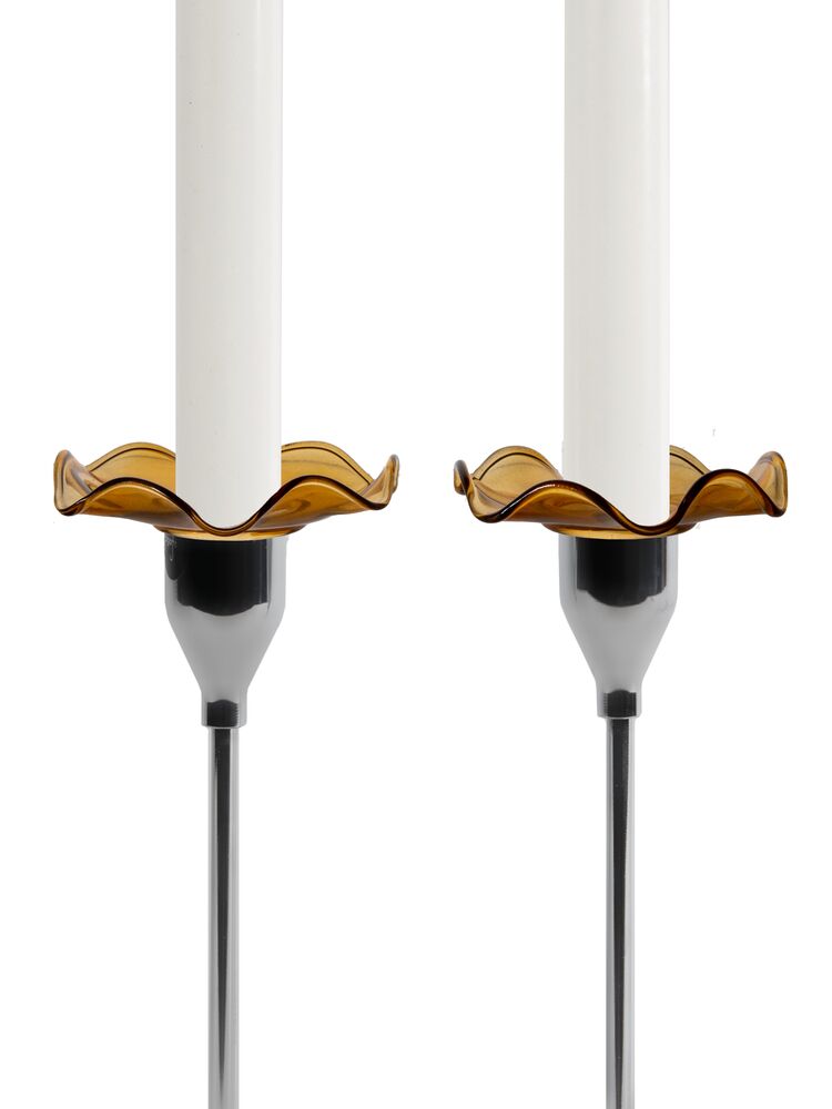 Viva candle cuff, 2-pcs (12) Amber