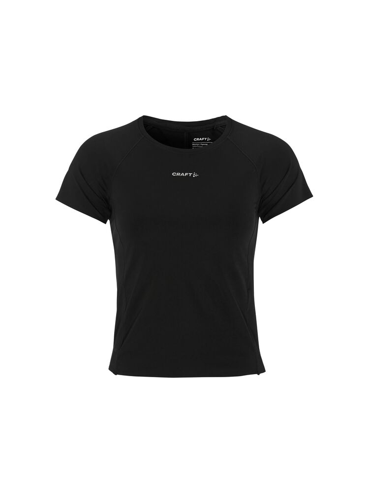 Craft Hypervent Cropped Tee W - Black [9990] / XS