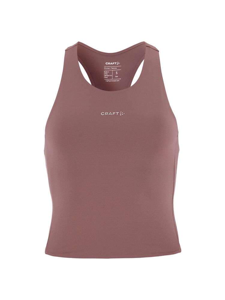 Craft Hypervent Cropped Pocket Singlet W - Flint (Retail) [7880] / XS