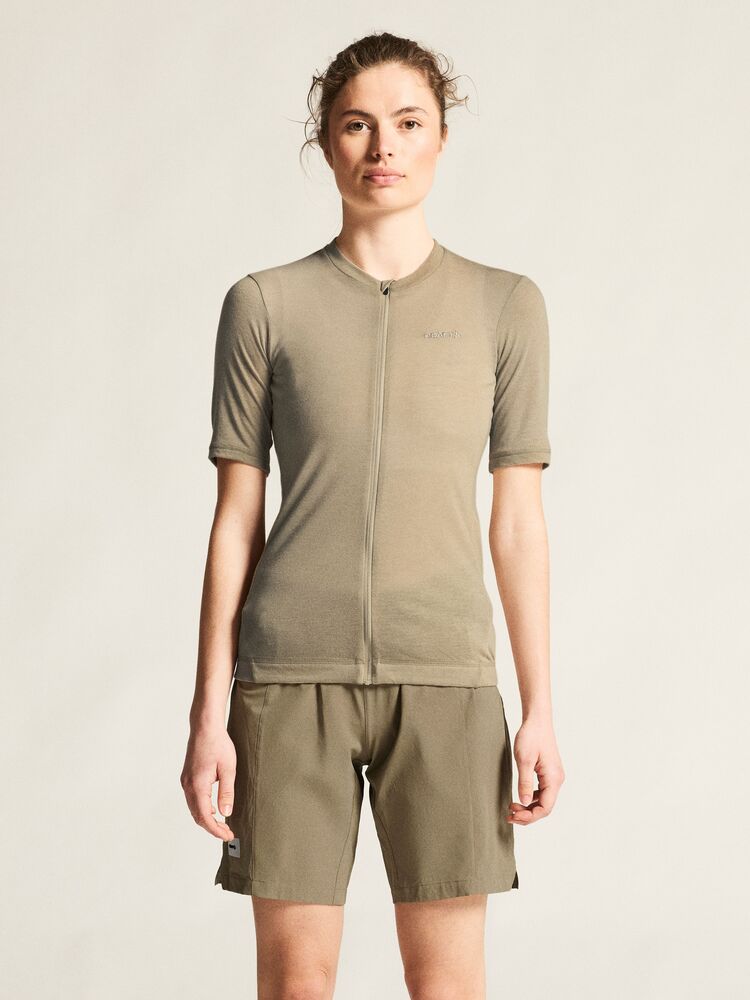 Craft Everyday Wool SS Jersey W - Hay Melange [608M] / XS