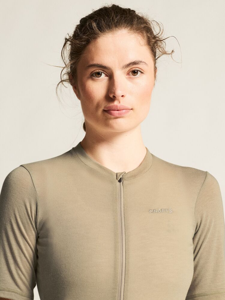 Craft Everyday Wool SS Jersey W - Hay Melange [608M] / XS