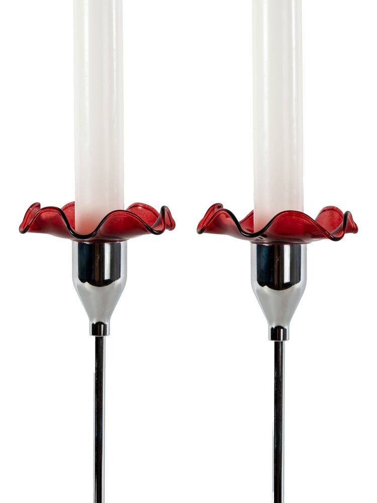 Viva candle cuff, 2-pcs Bordeaux