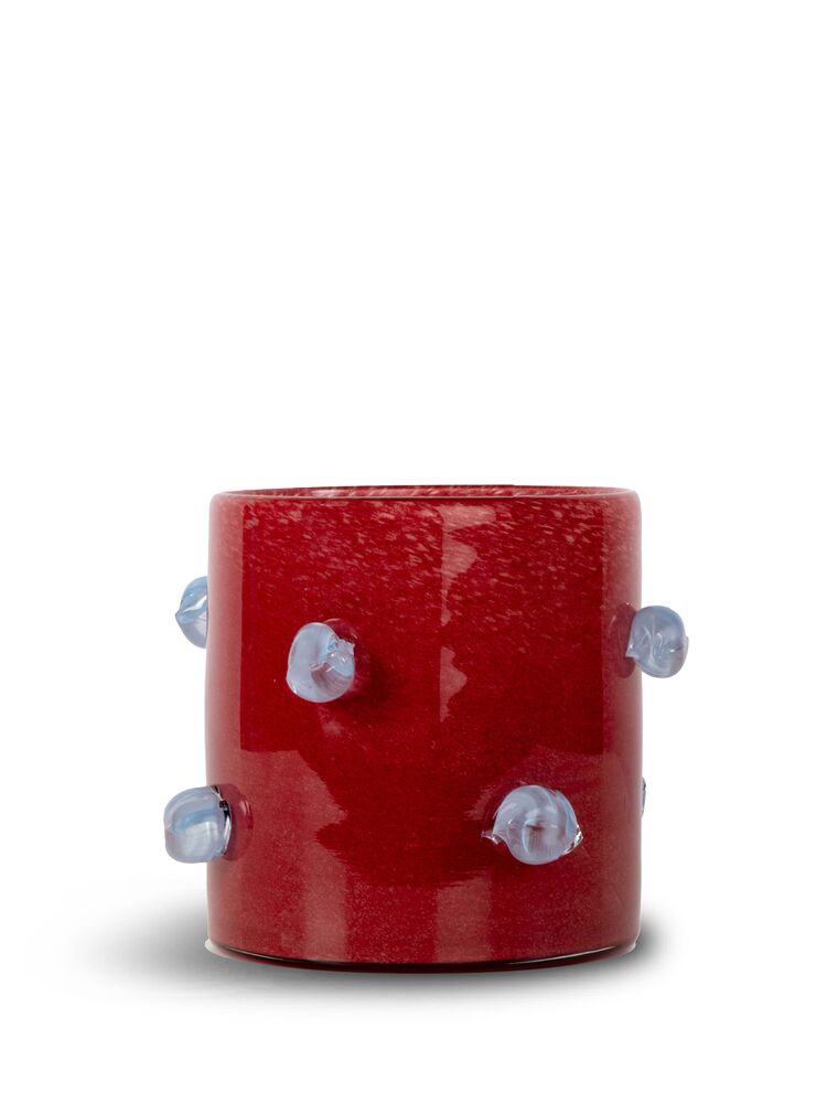 Candle holder Arlo M Bordeaux/light blue