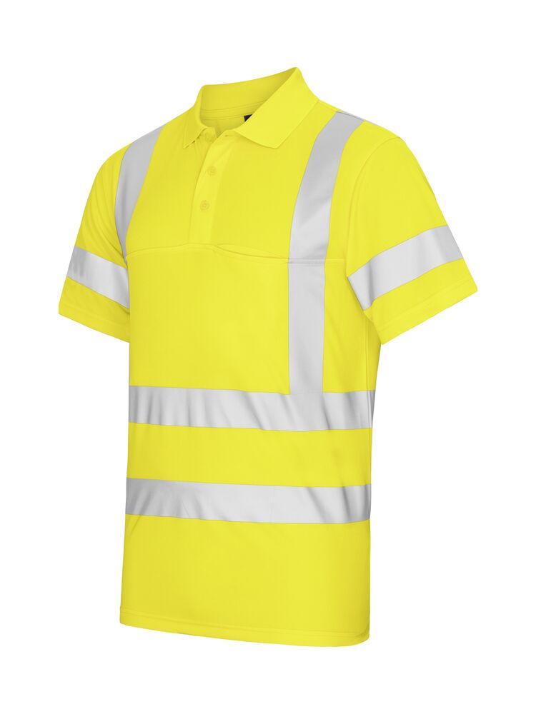 Projob 6040 PIQUÉ EN ISO 20471 KLASSE 2/3 - Yellow/Navy [10] / XS