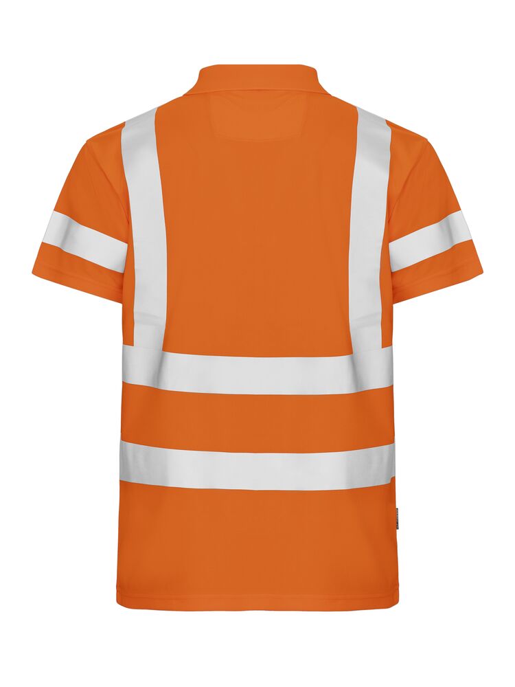 Projob 6040 PIQUÉ EN ISO 20471 KLASSE 2/3 - Orange/Grey [17] / XS