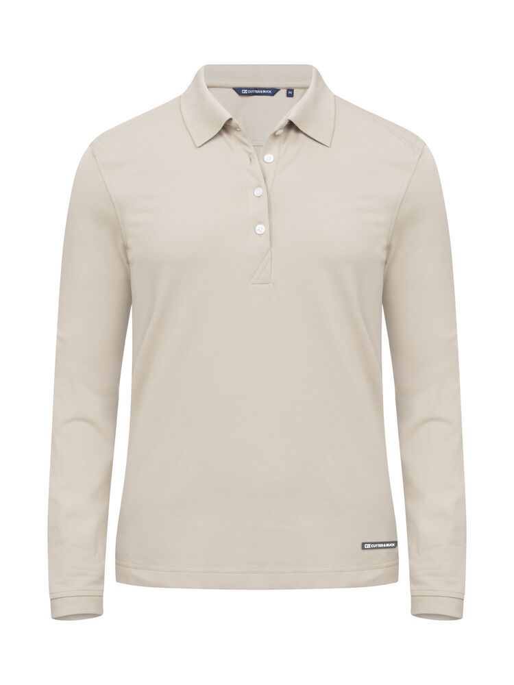 Cutter & Buck Advantage Polo Long Sleeve Women - Beige [02] / XS