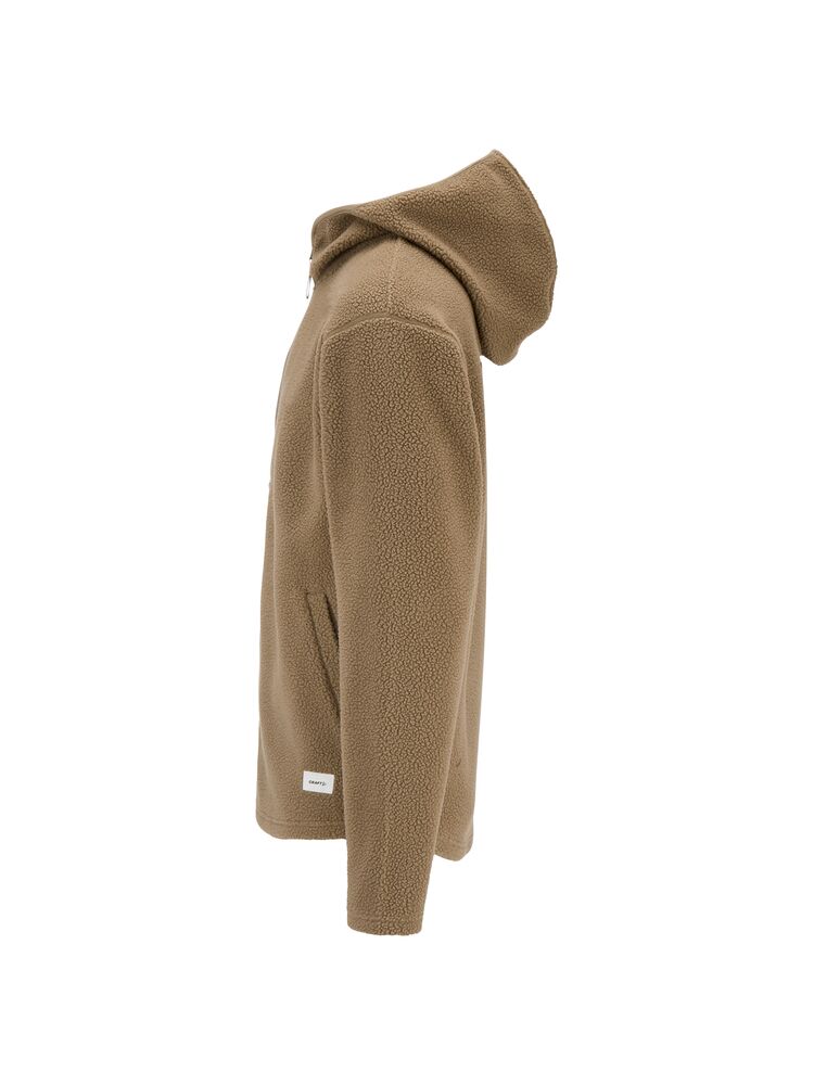 Craft Join Pile Fleece FZ Hood M - Taupe [2400] / S