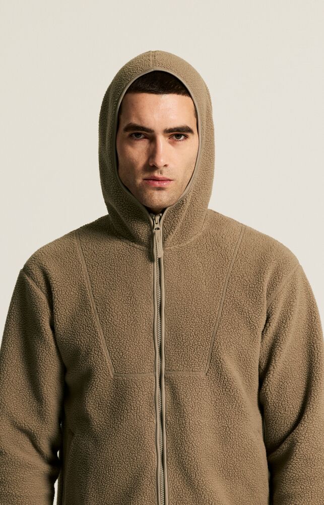 Craft Join Pile Fleece FZ Hood M - Taupe [2400] / S