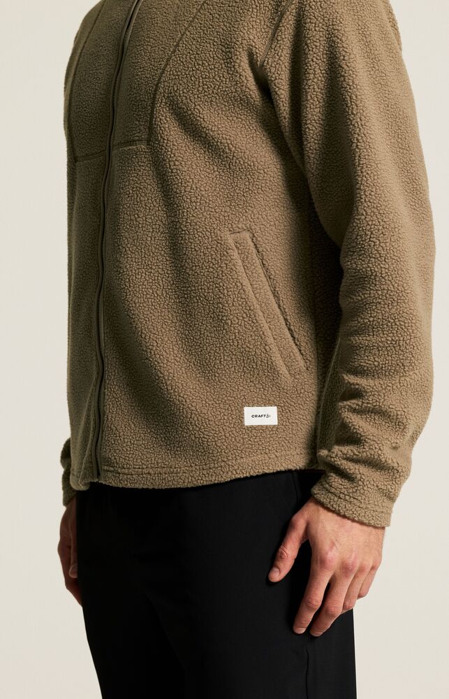 Craft Join Pile Fleece FZ Hood M - Taupe [2400] / S
