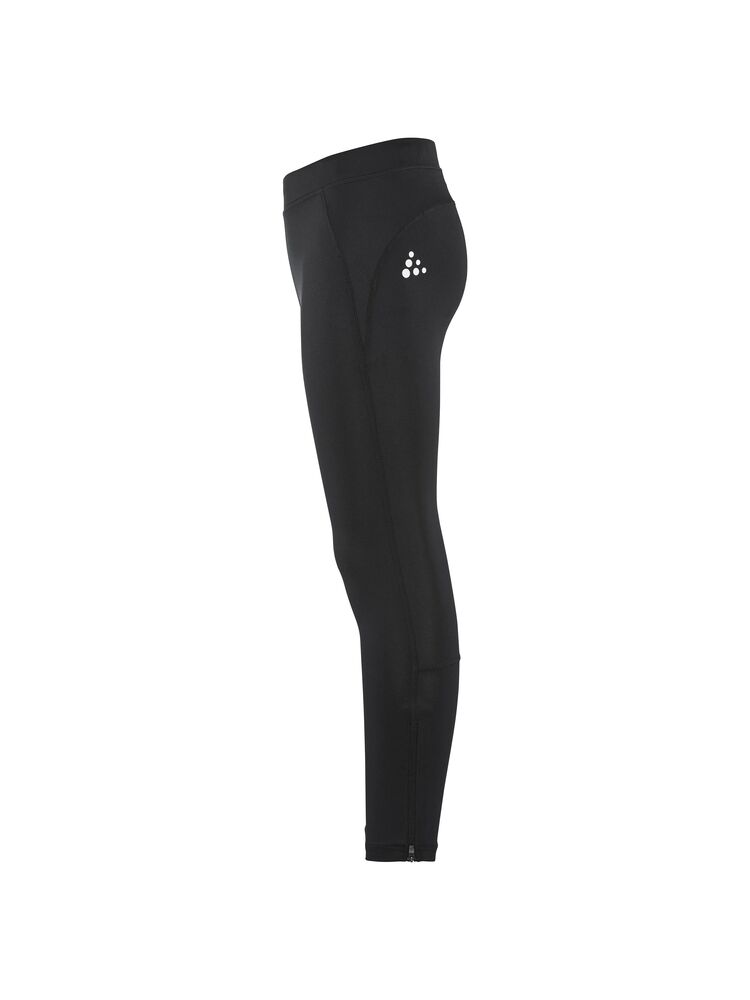 Craft Rush 2.0 Zip Tights JR - Black [9990] / 122/128
