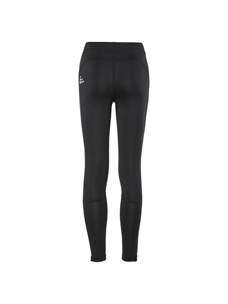Craft Rush 2.0 Zip Tights JR - Black [9990] / 122/128