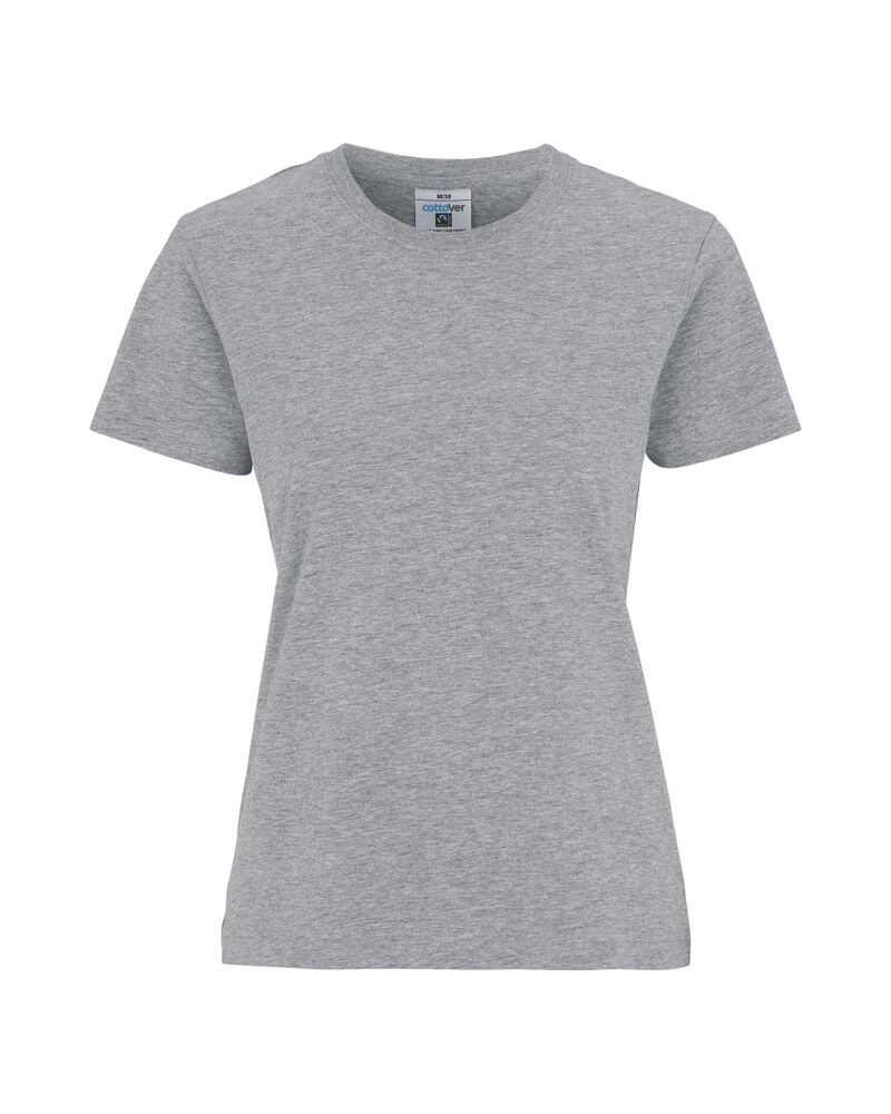 T-shirt Lady från Cottover i Gråmelerad