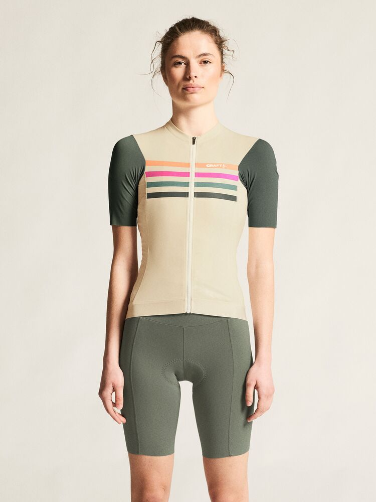 Craft Endur Training Jersey W - Tofu/Green [1056] / XS