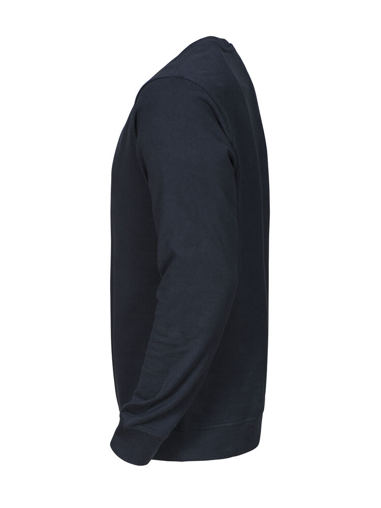 Projob 2124  SWEATSHIRT MED RUND HALS I BOMULD - Navy Check [58] / XS