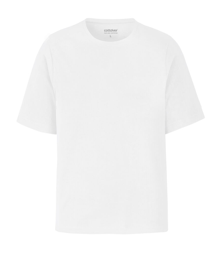 Oversize T-shirt från Cottover i Vit
