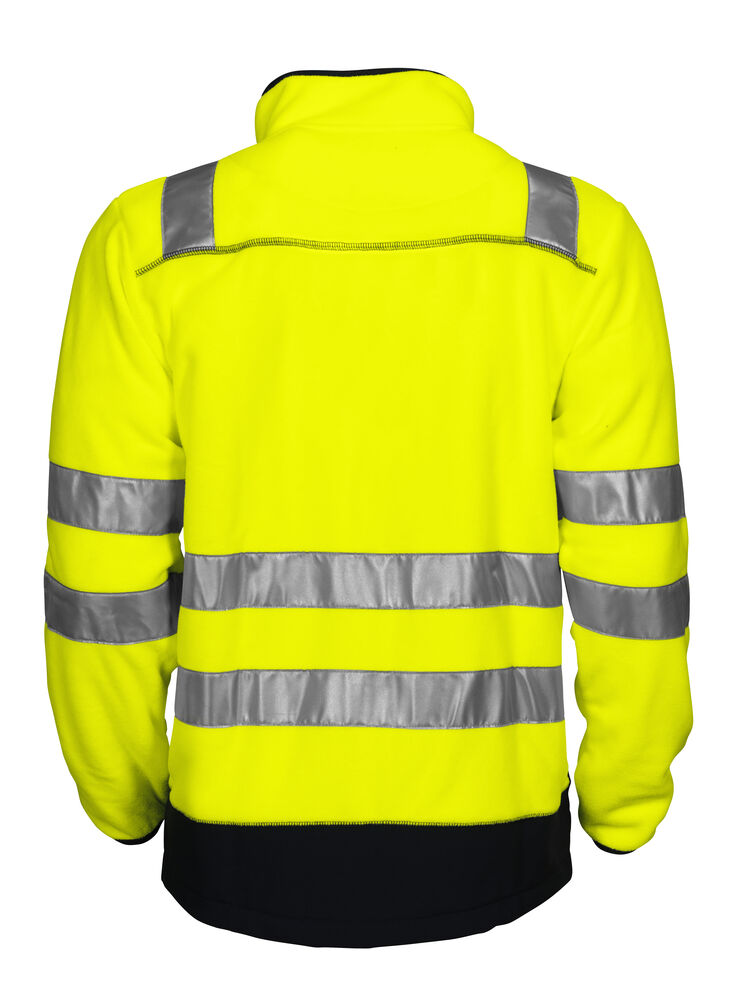 Projob 6303 FLEECE JAKKE EN ISO 20471 KLASSE 3/2 - Yellow/Black [11] / XS
