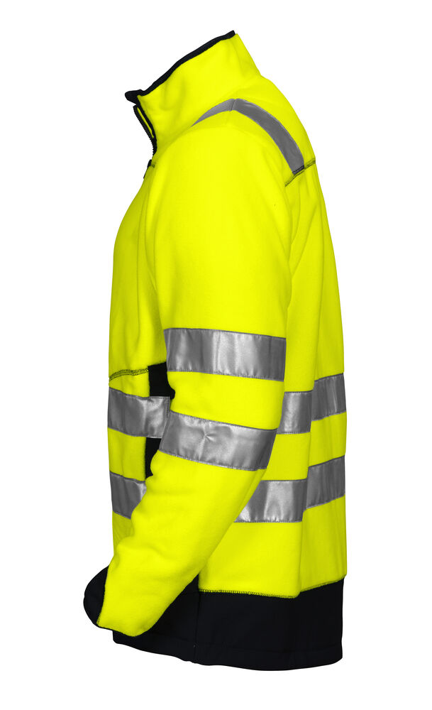 Projob 6303 FLEECE JAKKE EN ISO 20471 KLASSE 3/2 - Yellow/Black [11] / XS
