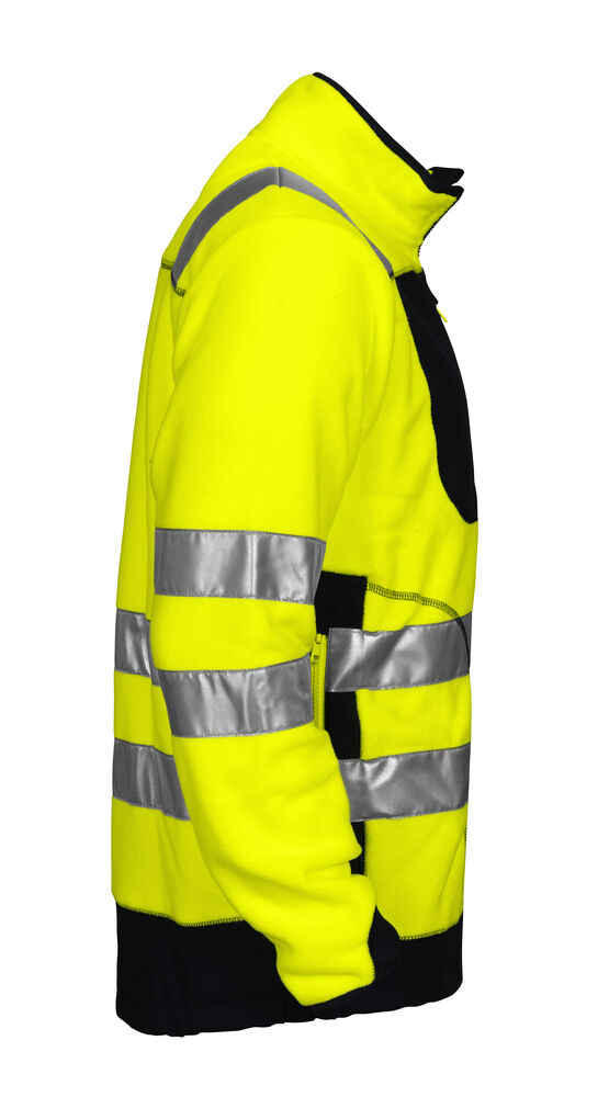 Projob 6303 FLEECE JAKKE EN ISO 20471 KLASSE 3/2 - Yellow/Black [11] / XS