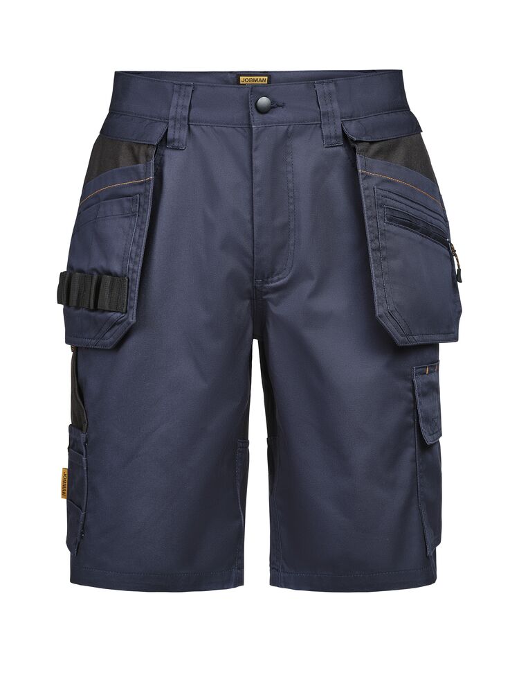 2336 Hantverksshorts Semistretch från Jobman i Marinblå/Svart