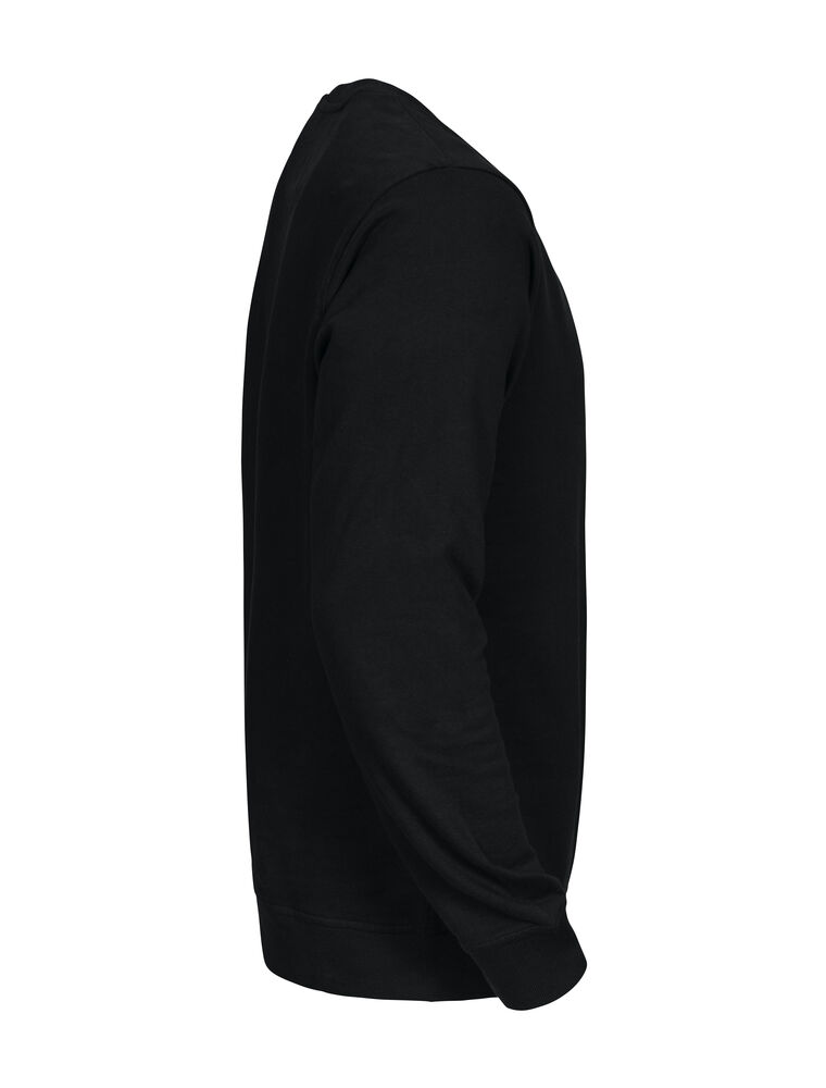 Projob 2124  SWEATSHIRT MED RUND HALS I BOMULD - Black/Yellow [99] / XS