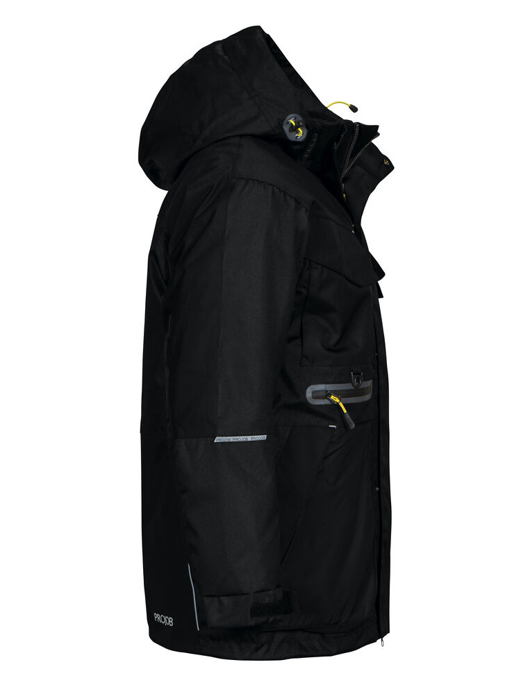 Projob 4411 VIND- OG VANDTÆT 3 I 1 PARKA - Black/Yellow [99] / XS