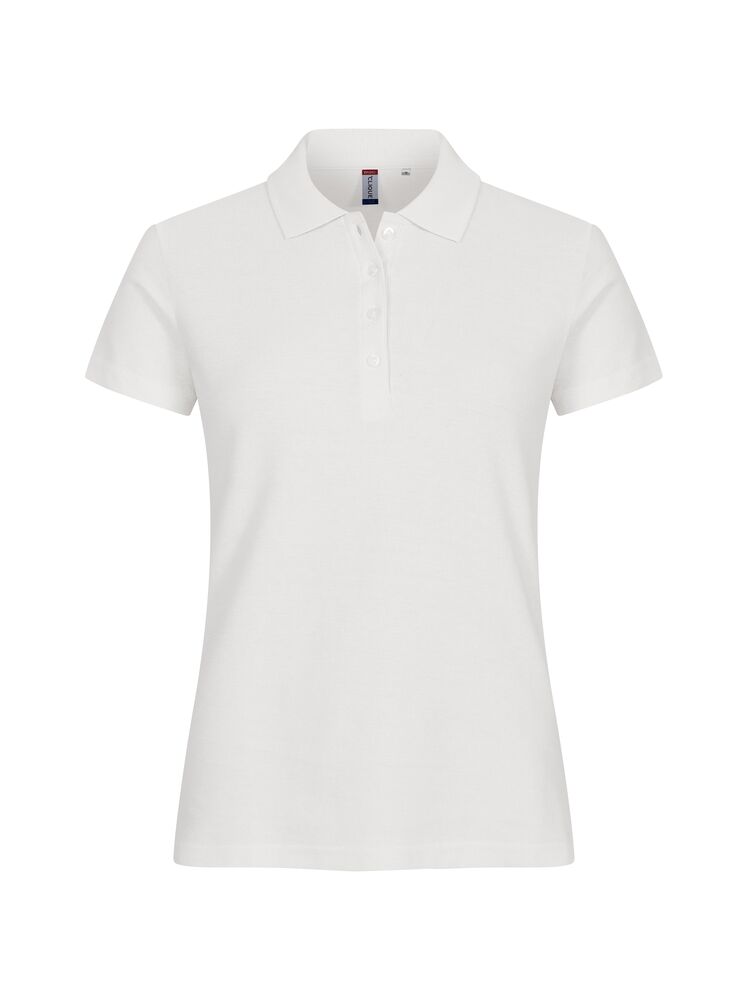 Basic Polo Women från Clique i Offwhite