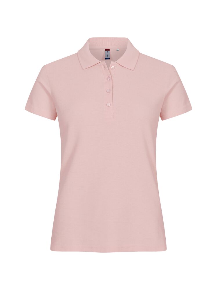 Basic Polo Women från Clique i Candy pink