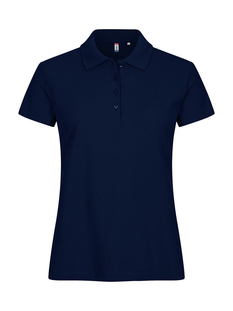 Basic Polo Women från Clique i Mörk marin