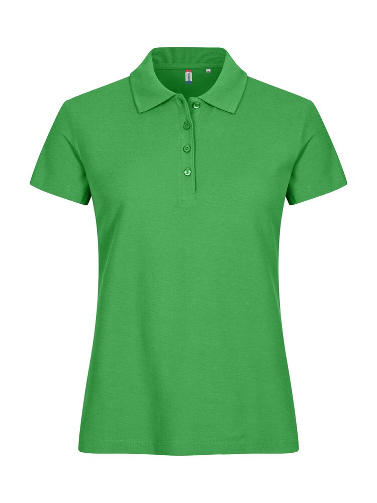 Basic Polo Women från Clique i Apple green