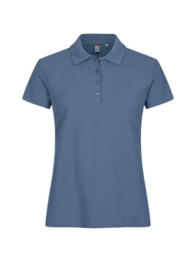 Basic Polo Women från Clique i Stålblå
