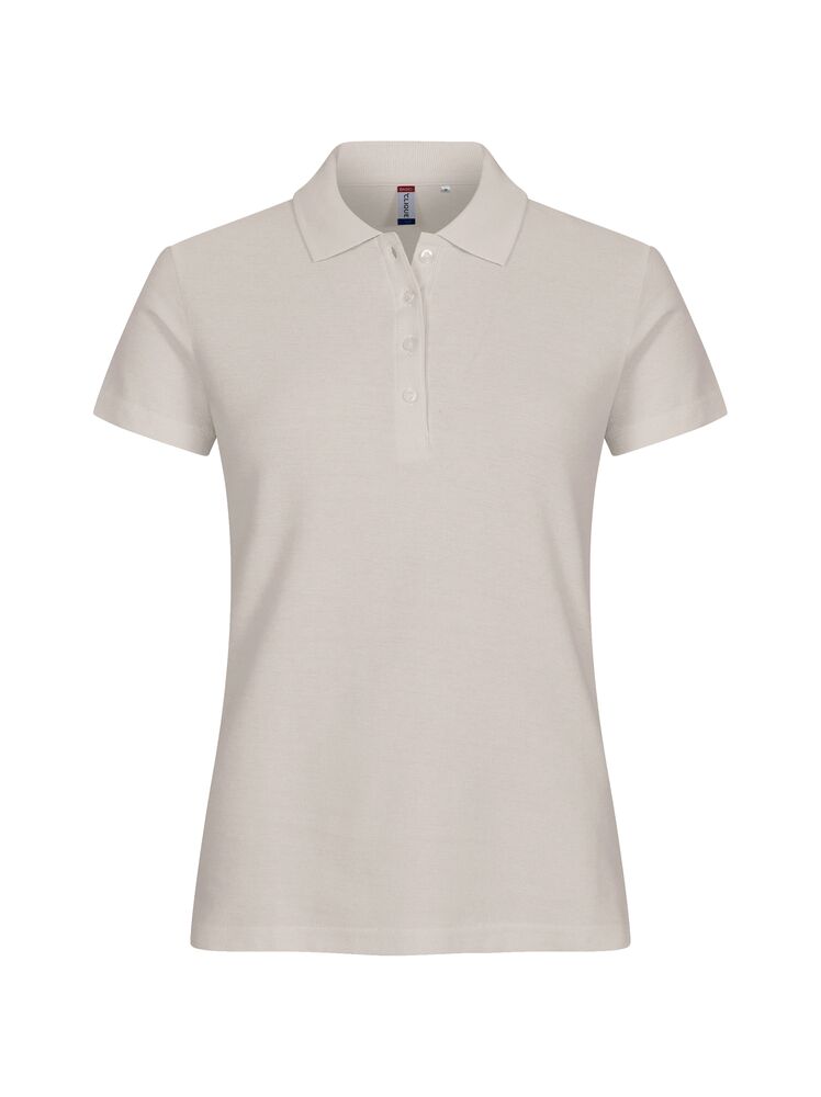Basic Polo Women från Clique i Stengrå