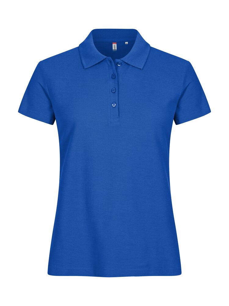 Basic Polo Women från Clique i Royalblå