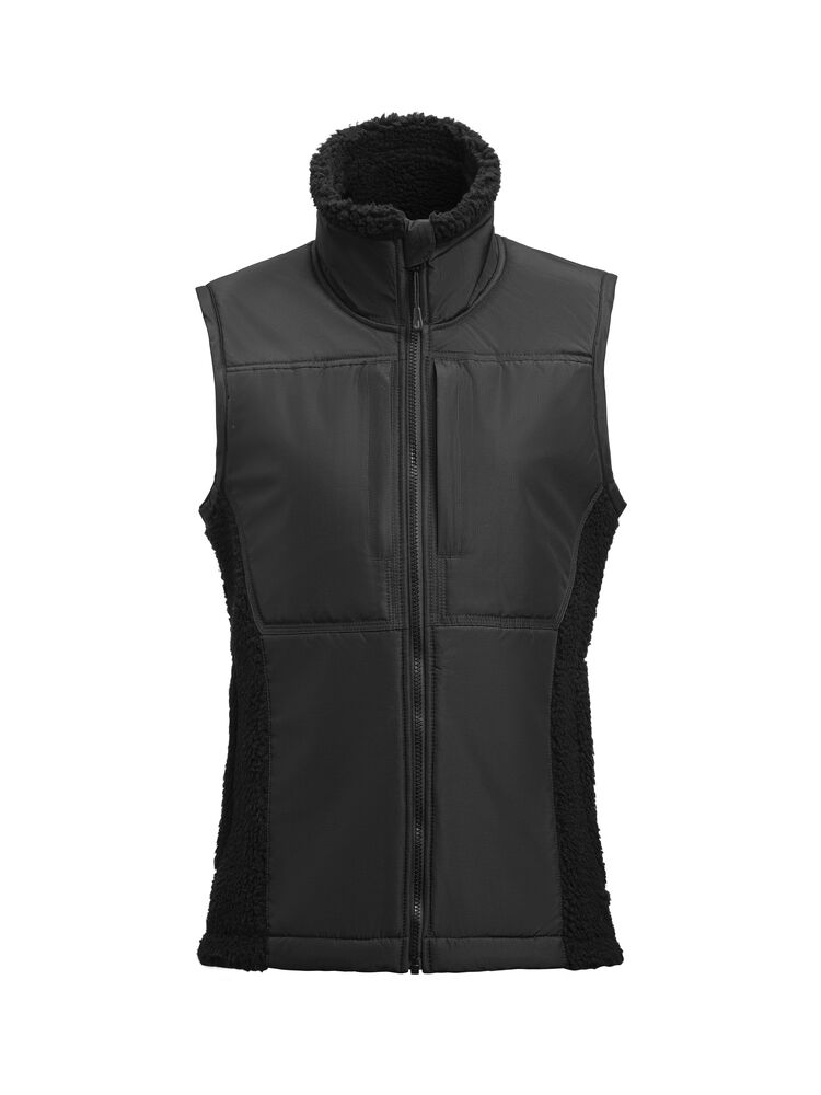 1178 Pile Vest W från Jobman i Svart