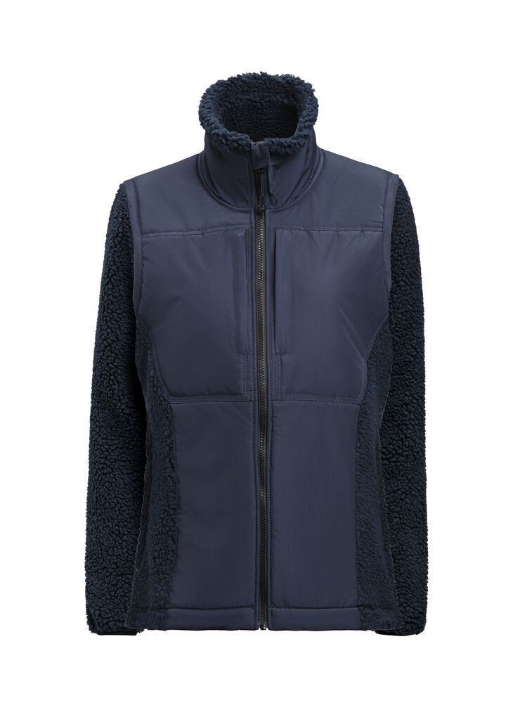 1174 Pile Jacket W från Jobman i Marinblå