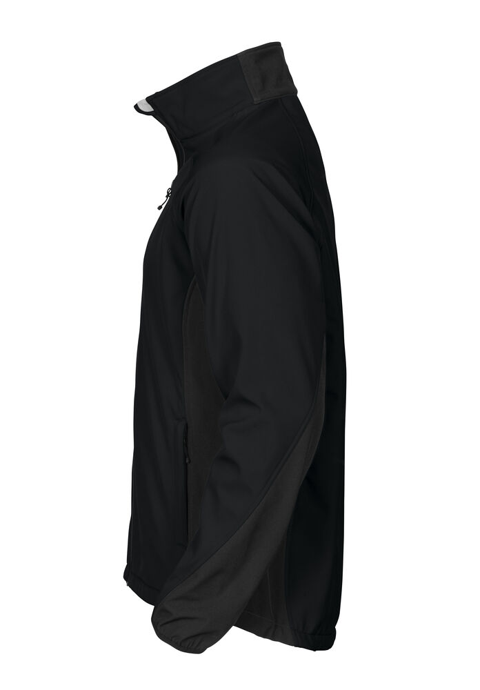 Projob 2422 SOFTSHELL JAKKE - Black/Yellow [99] / XS