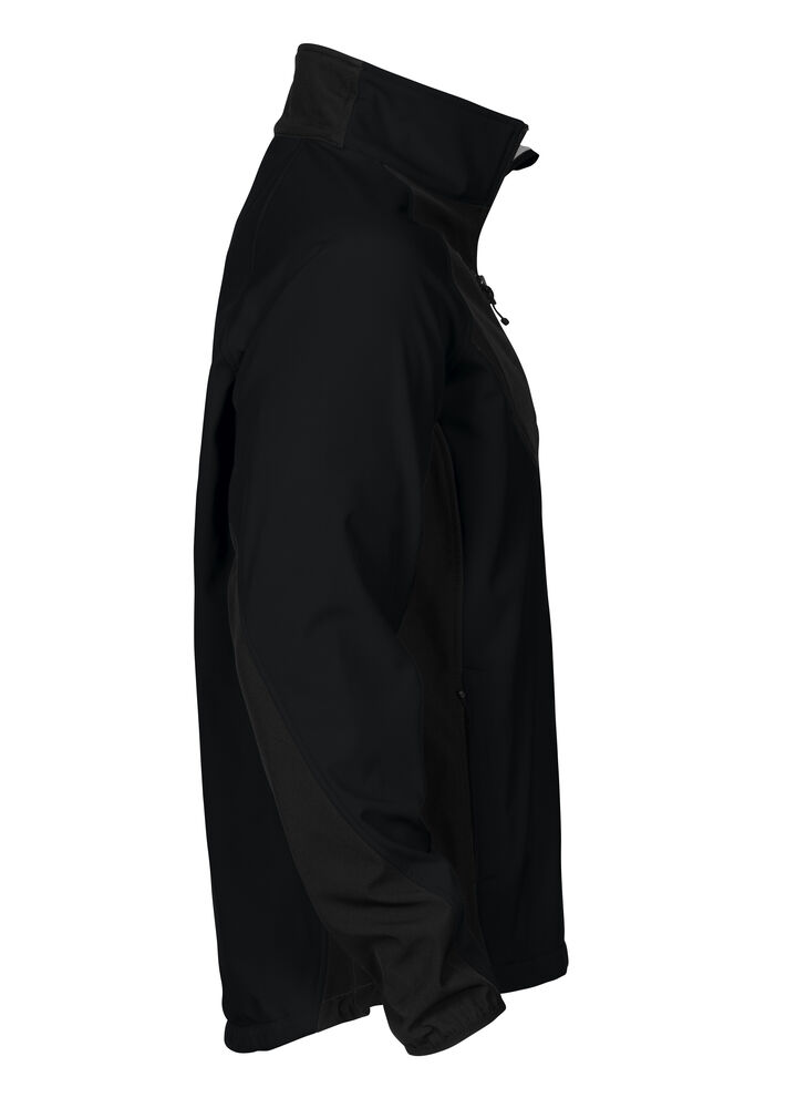 Projob 2422 SOFTSHELL JAKKE - Black/Yellow [99] / XS