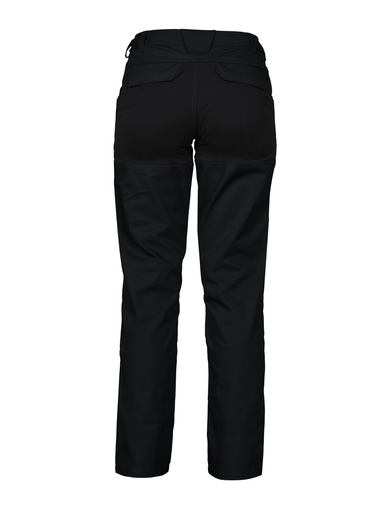 Projob 2521 BUKS MED STRETCHPANELER DAME - Black/Yellow [99] / C32