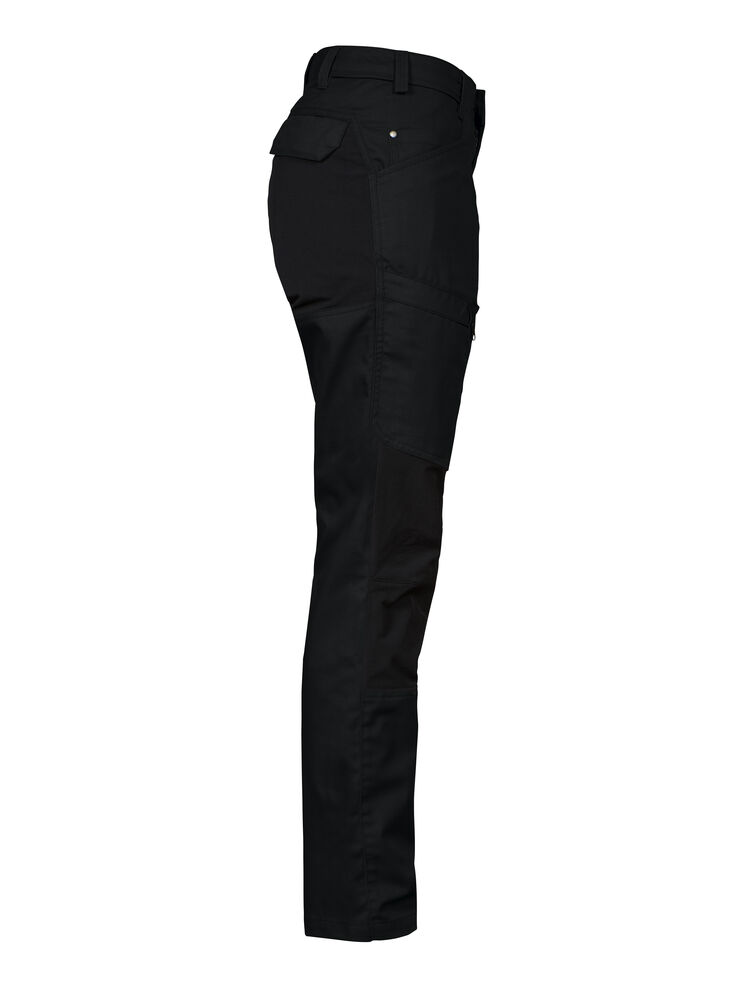 Projob 2521 BUKS MED STRETCHPANELER DAME - Black/Yellow [99] / C32