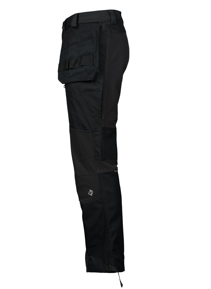 Projob 3520 BUKS MED STRETCHPANELER - Black/Yellow [99] / C44