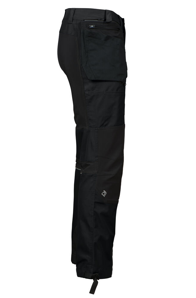 Projob 3520 BUKS MED STRETCHPANELER - Black/Yellow [99] / C44