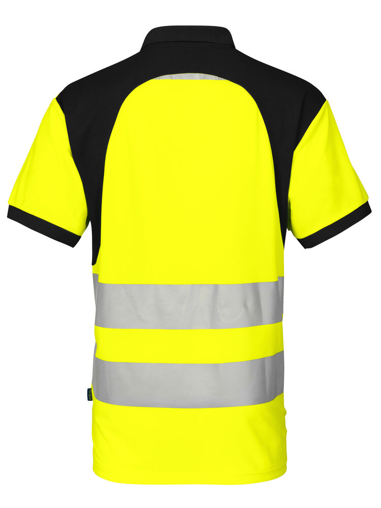 Projob 6008 POLOPIQUÉ EN ISO 20471 KLASSE 2 - Yellow/Black [11] / XS