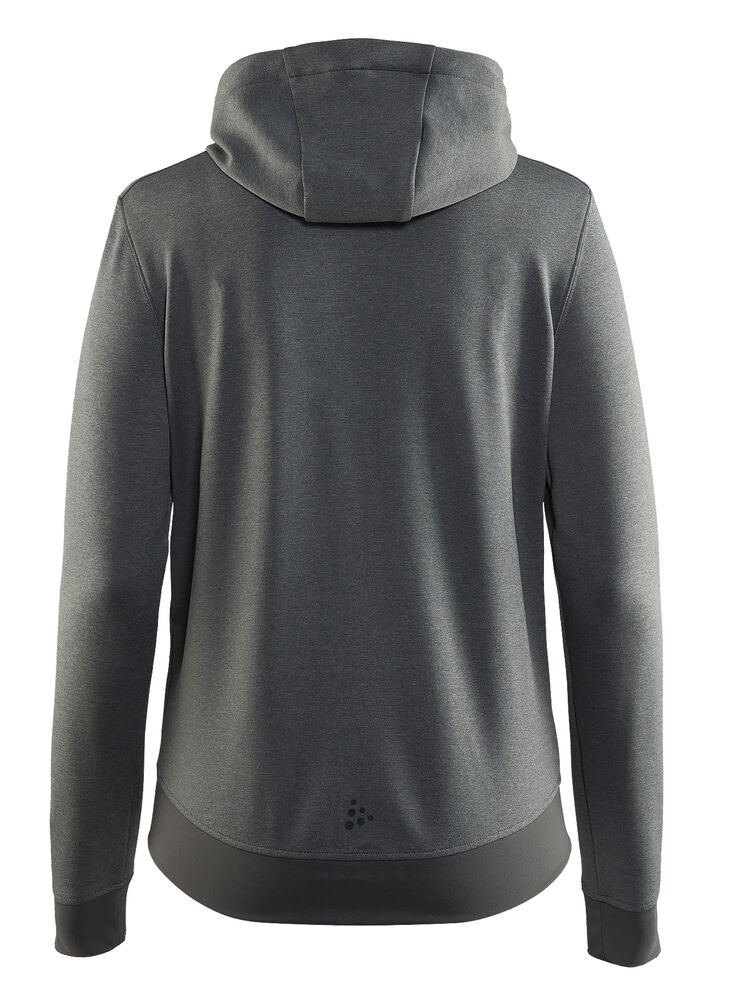 Craft Noble Full Zip Hood W - Darkgrey melange [2975] / XS