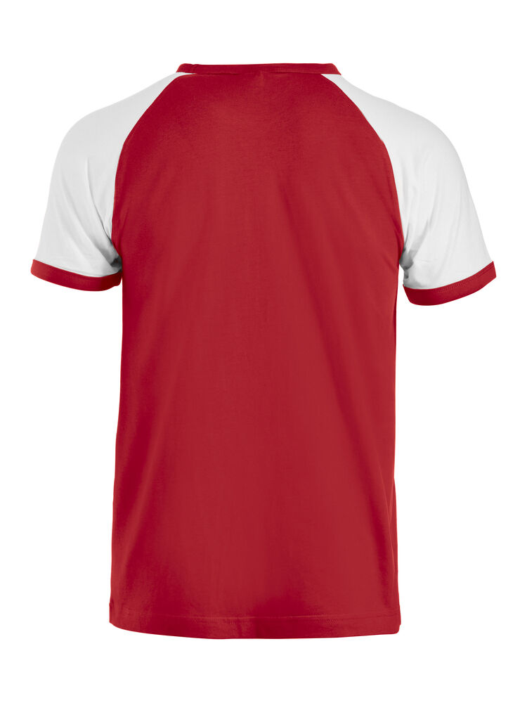 Clique Raglan-T - Red/White [3500] / XS