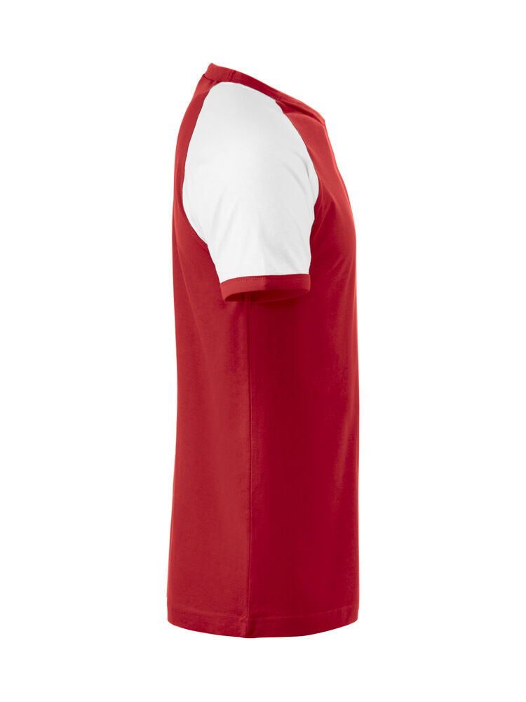 Clique Raglan-T - Red/White [3500] / XS