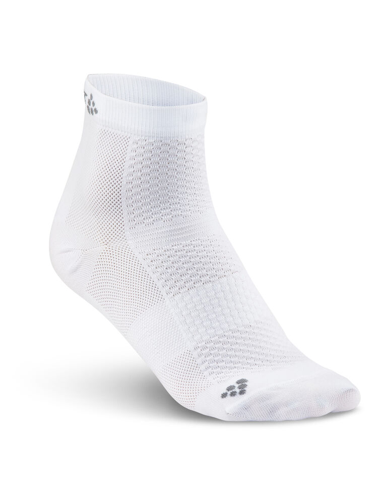 Craft Cool Mid 2-Pack Sock - White/Royal [2900] / 34/36