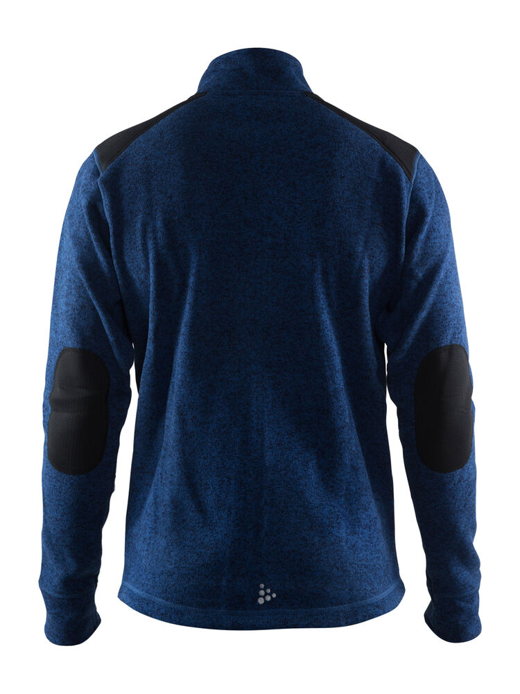 Craft Noble Zip Jacket Heavy Knit Fleece M - Deep Melange [2381] / XS