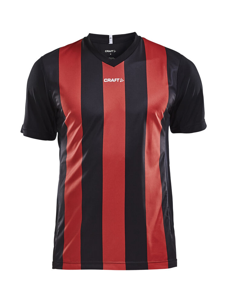 Craft Progress Jersey Stripe M - Black/Bright Red [9430] / XS
