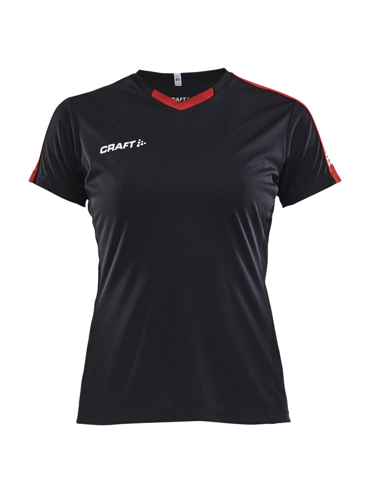 Craft Progress Jersey Contrast W - Black/Bright Red [9430] / XS