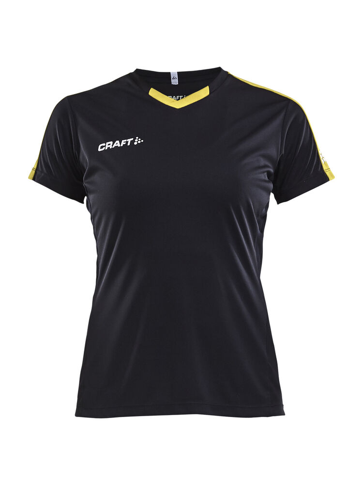 Progress Jersey Contrast W från Craft i Svart/Sweden yellow